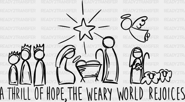 THE WEARY WORLD REJOICES DTF Transfer