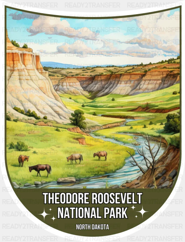 Theodore Roosevelt National Park North Dakota - National Parks DTF Transfer