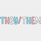 They / Them - Transgender DTF Transfers ready2transfer Light Color Design (See Imaging)
