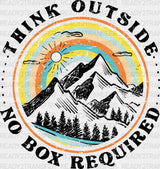 Think Outside No Box Required Summer Dtf Transfer