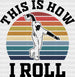 This Is How I Roll - Bowling DTF Heat Transfer ready2transfer Black