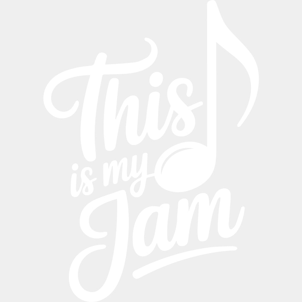 This Is My Jam - Music DTF Transfers ready2transfer Light Color Design (See Imaging)