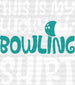 This Is My Lucky Bowling Shirt Design - Bowling DTF Heat Transfer ready2transfer White