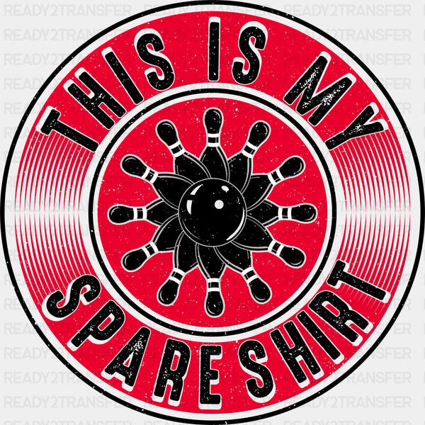 This Is My Spare Shirt Red Design - Bowling DTF Transfers