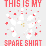 This Is My Spare Shirt, Stars Design - Bowling DTF Transfers ready2transfer Light Color Design (See Imaging)