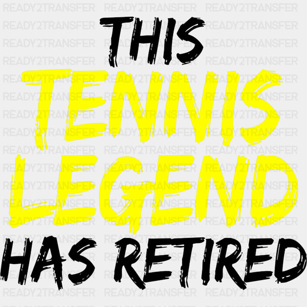 This Tennis Legend Has Retired - Tennis DTF Transfers