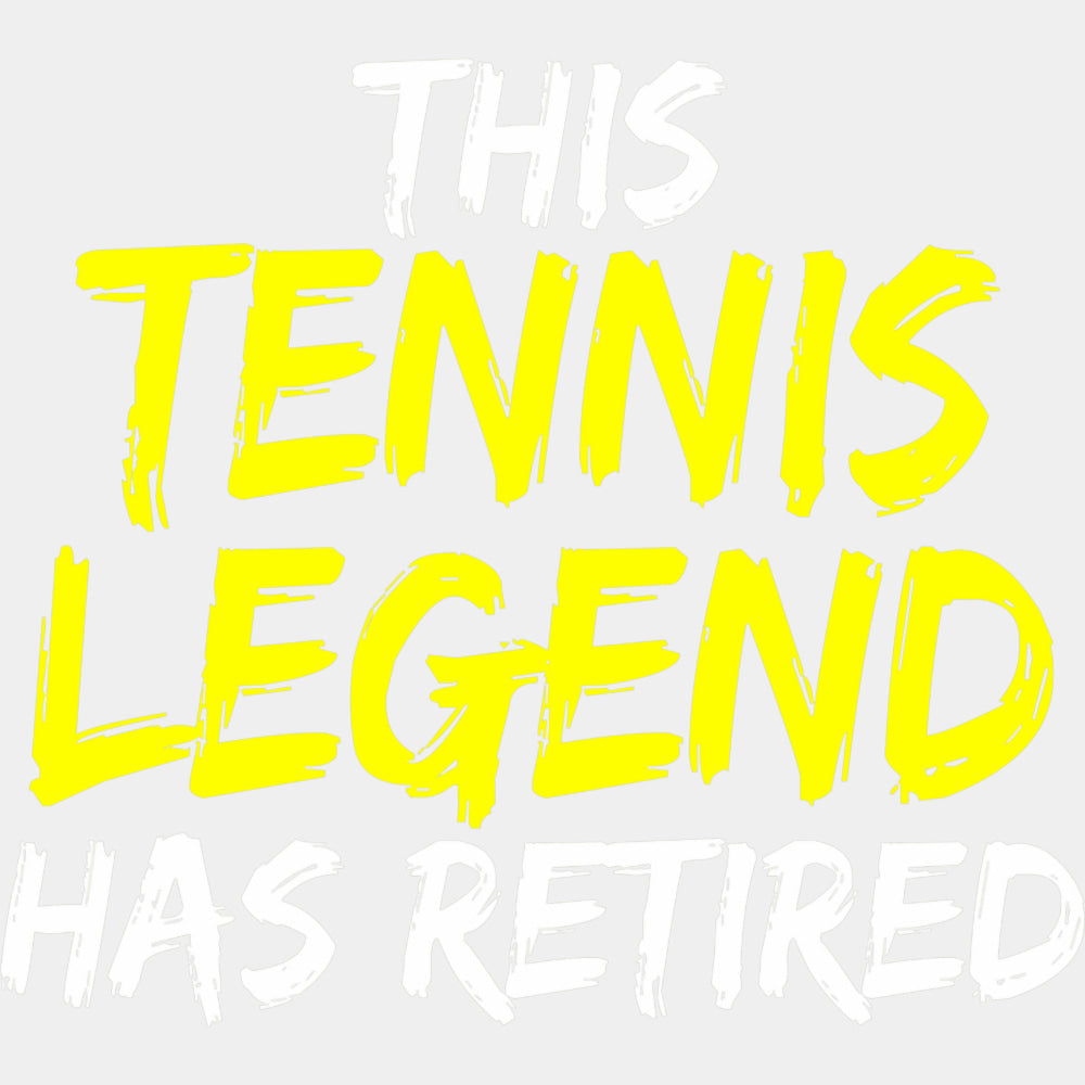 This Tennis Legend Has Retired - Tennis DTF Transfers ready2transfer Light Color Design (See Imaging)