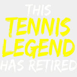 This Tennis Legend Has Retired - Tennis DTF Transfers ready2transfer Light Color Design (See Imaging)