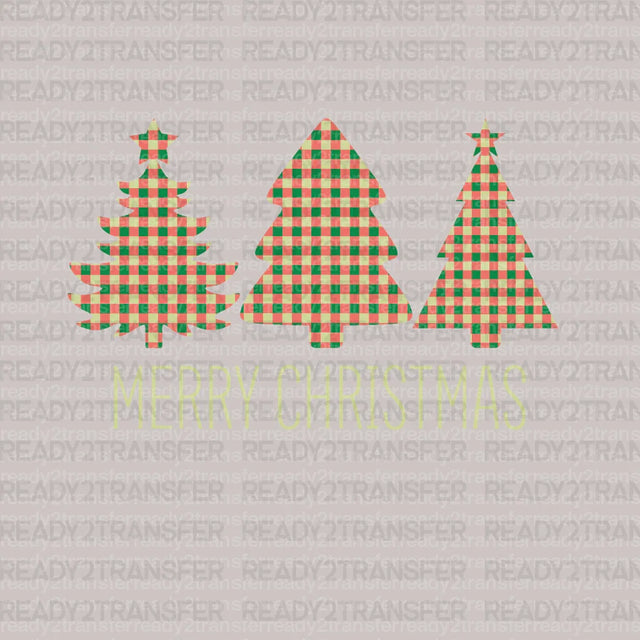 Three Christmas Trees DTF Transfer - ready2transfer