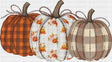 Three Pumpkins Halloween DTF Transfer