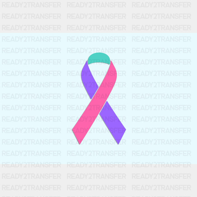 Thyroid Cancer Awareness Flag - Cancer Awareness DTF Transfers ready2transfer