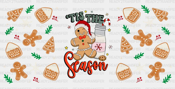 Tis The Season Cookie Design - Christmas Cup Wrap UV Sticker Permanent UV DTF Decal