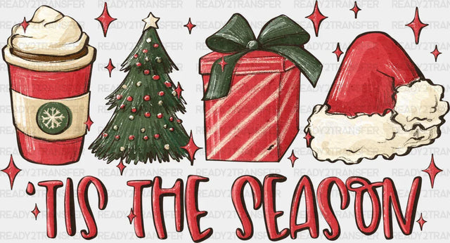 TIS THE SEASON DRINKS DTF Transfer ready2transfer