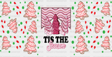 Tis The Season Pink Trees - Christmas Cup Wrap Uv Sticker Permanent Dtf Decal