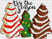 Tis The Season Trees DTF Transfer ready2transfer Black