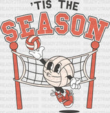 Tis The Season Volleyball Serving Design - Dtf Heat Transfer