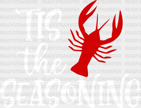 ’Tis The Seasoning - Crawfish Iron On Dtf Transfer Adult Unisex S & M (10’’) / Light Color