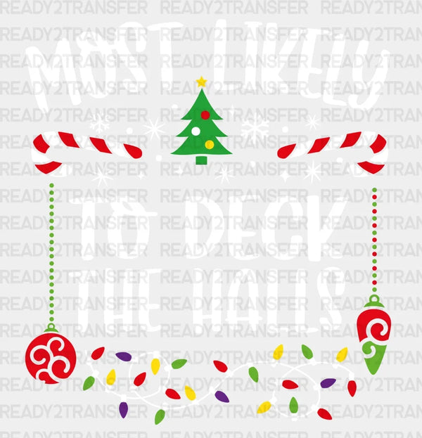 TO DECK THE HALLS DTF Transfer