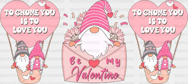 To Gnome You - Valentine's Day Cup Wrap UV Sticker Permanent UV DTF Decal