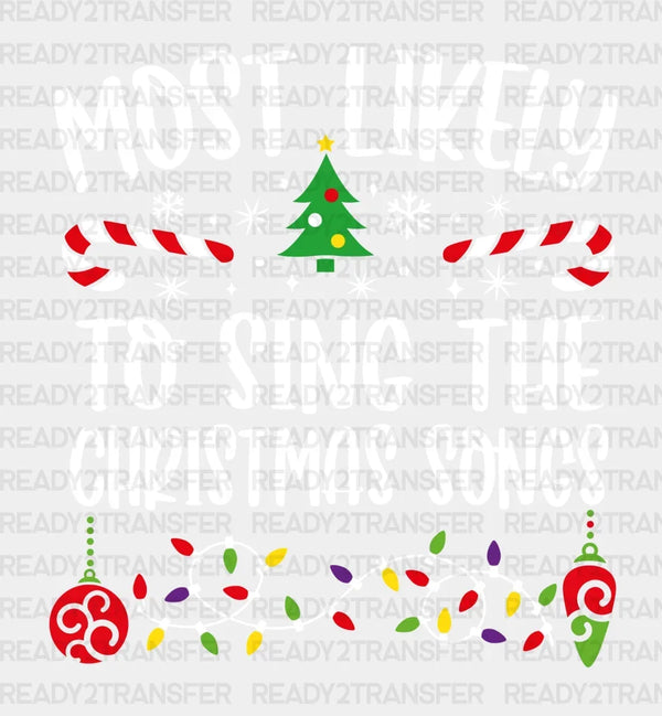 TO SING THE CHRISTMAS SONG DTF Transfer