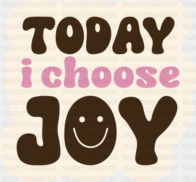 Today I Choose Joy - Minimal UV Sticker Permanent UV DTF Decal