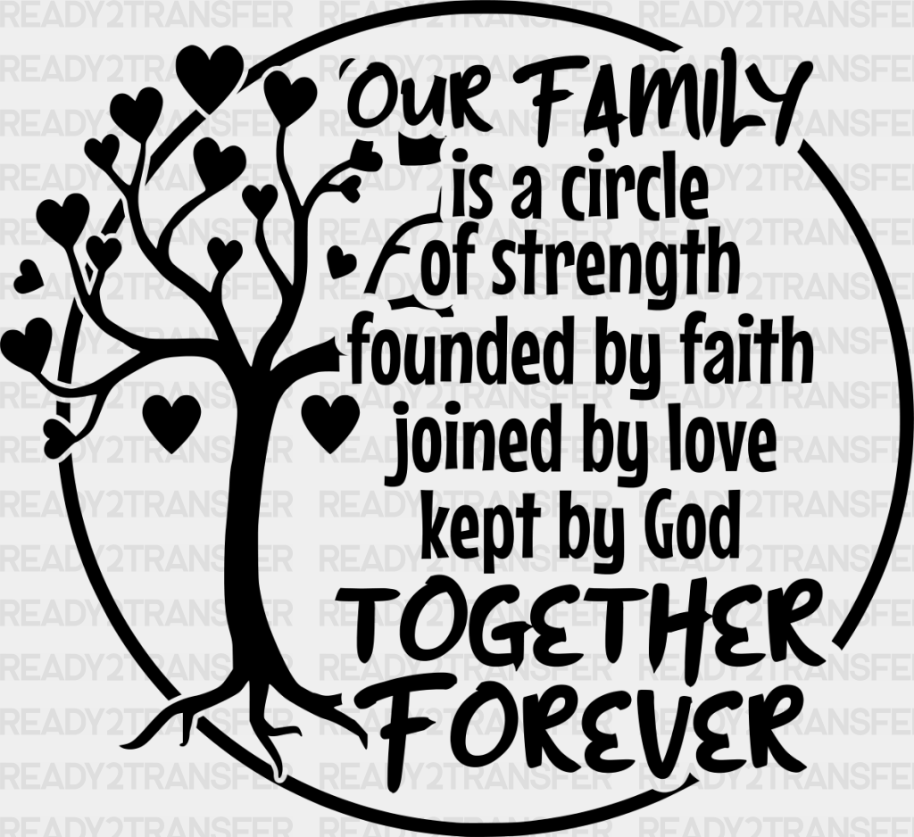 Together Forever - Family Reunion Dtf Heat Transfer Adult Unisex S & M (10’’) / Dark Color