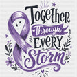 Together Through Every Storm - Hodgkin’s Lymphoma Cancer DTF Transfers - Adult Unisex - S & M (10’’) / Dark Color