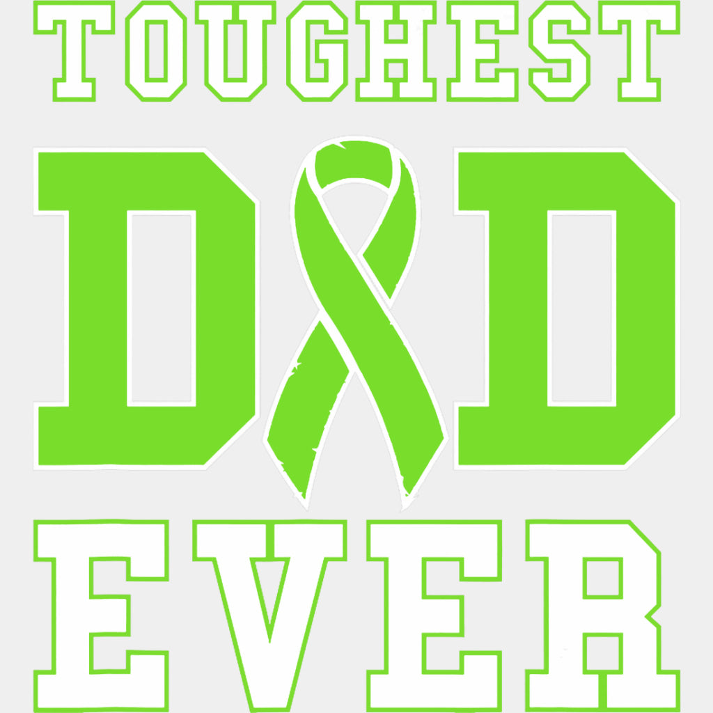 Toughest Dad Ever, Ribbon - Lymphoma DTF Transfers ready2transfer Light Color Design (See Imaging)