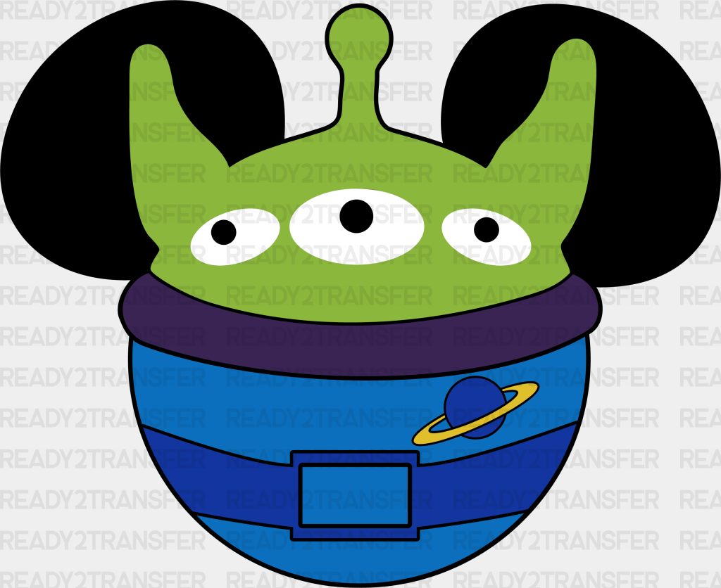 Toy Story Alien Mickey Head Disney Dtf Transfer