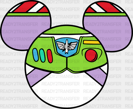 Toy Story Buzz Lightyear Mickey Head Disney Dtf Transfer