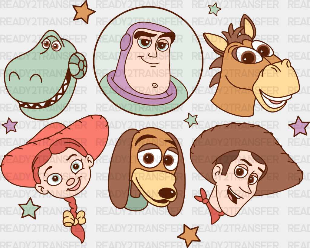 Toy Story Characters Disney Dtf Transfer