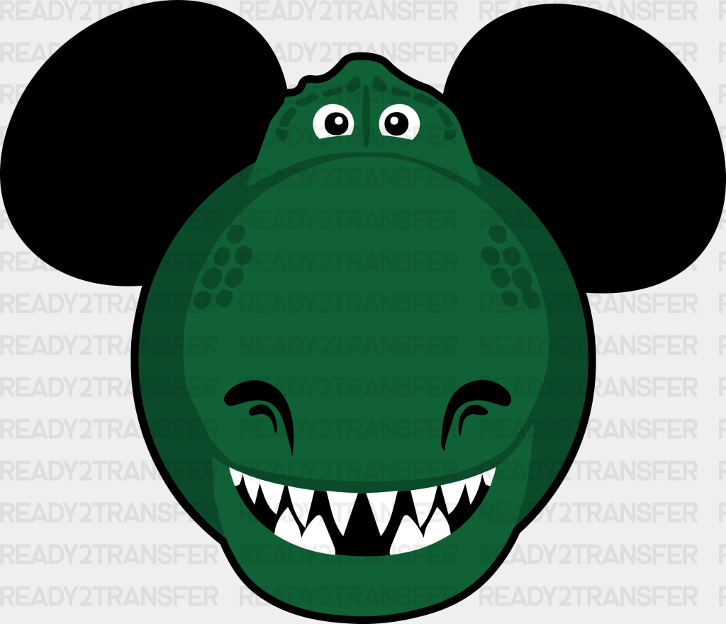 Toy Story Dinosaur Mickey Head Disney Dtf Transfer