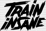 Train Insane - Gym Dtf Heat Transfer Adult Unisex S & M (10’’) / Black