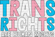 Trans Rights Are Human - Transgender Iron On Dtf Transfer Adult Unisex S & M (10’’) / Dark