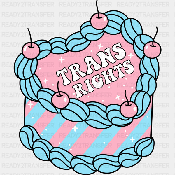 Trans Rights Cake - Transgender DTF Transfers