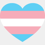 Transgender Flag Heart - Transgender DTF Transfers ready2transfer Light Color Design (See Imaging)