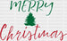 Tree Merry Christmas DTF Transfer ready2transfer Lined