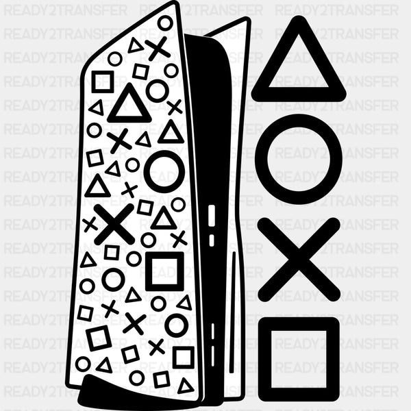 Triangle, Circle, Cross, Square - Video Games DTF Transfers