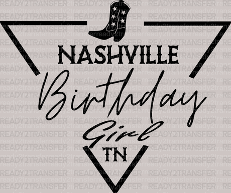 Triangle NASHVILLE Birthday Girl TN DTF Transfer - ready2transfer