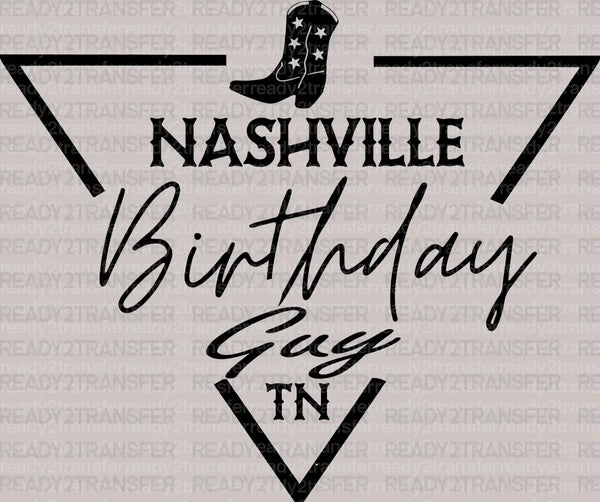 Triangle NASHVILLE Birthday Guy TN DTF Transfer