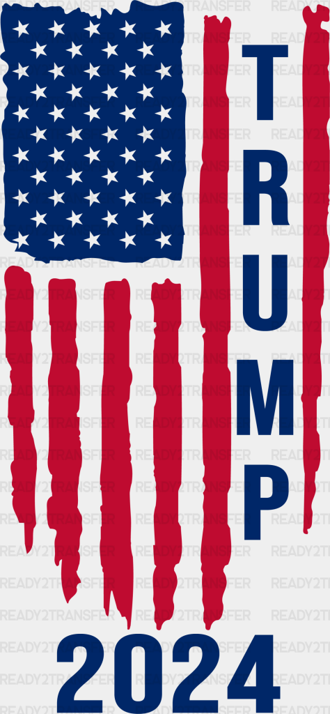 Trump 2024 Usa Flag Election Dtf Transfer