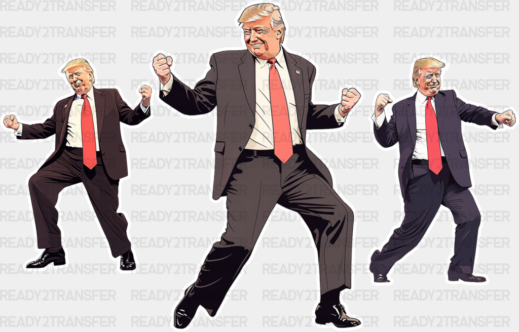 Trump Dancing - Dtf Transfer Adult Unisex S & M (10’’) / Light Color Design (See Imaging)