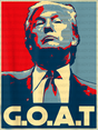 Trump G.o.a.t Design - Theme Dtf Transfer