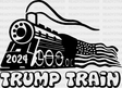 Trump Train Election Dtf Transfer Adult Unisex - S & M (10’) / Black