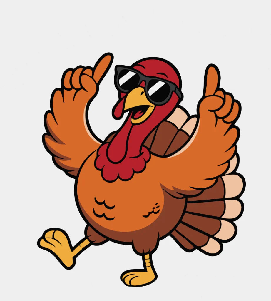 Turkey Gravy Beans And Rolls - Thanksgiving DTF Transfer Adult Unisex - S & M (10’’) / Light Color Design (See Imaging)