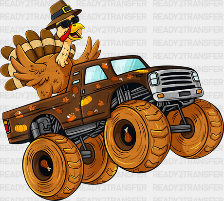 Turkey Monster Truck - Thanksgiving Dtf Transfer