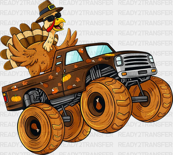 Turkey Monster Truck - Thanksgiving DTF Transfer