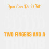 Two Fingers And A Thumb - Bowling DTF Transfers ready2transfer Light Color Design (See Imaging)