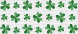 Two Tone Clover Design - St Patrick Cup Wrap Uv Sticker Permanent Dtf Decal