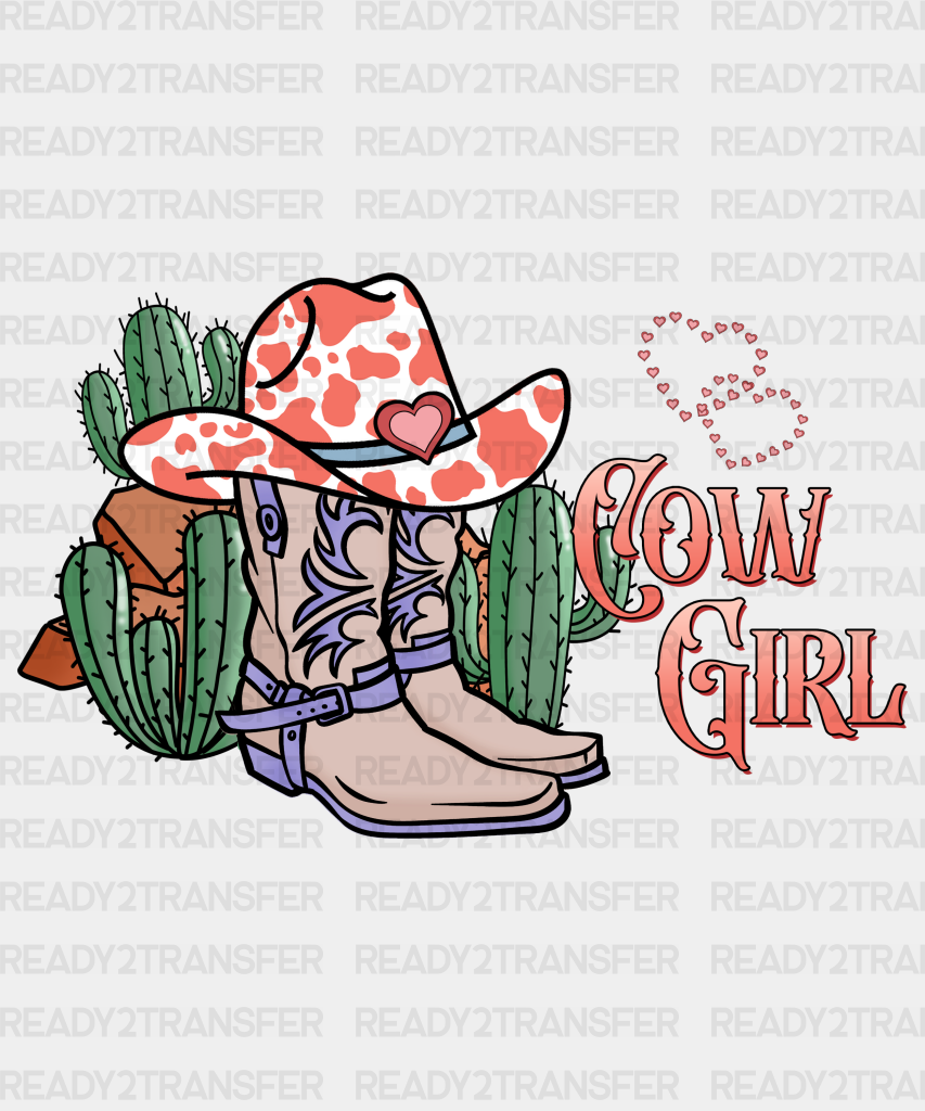 Tx Cow Girl Dtf Transfer